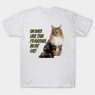 On Days Like This I'd Rather Be My Cat 1 T-Shirt